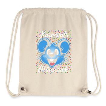 Souris de Carnaval | Hommes en costume partenaires - Sac à cordon recyclé Stanley/Stella - blanc naturel - Devant