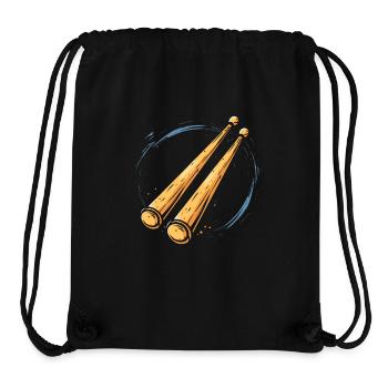 Drumsticks Graphic - Stanley/Stella Recycled Gym Bag - black - Front