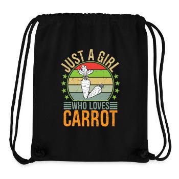 Just A Girl Who Loves Carrot Cute Carrot Lover - Stanley/Stella Recycled Gym Bag - black - Front