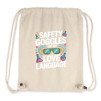 Love Language Safety Goggles - Stanley/Stella recycelter Gym Bag - Naturweiß - Vorne
