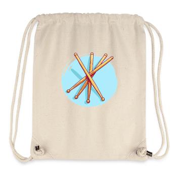 Drumsticks Drawing - Stanley/Stella Recycled Gym Bag - natural - Front