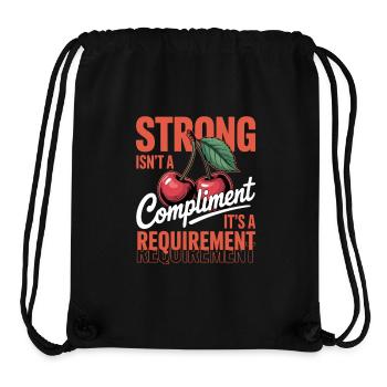 Women's Day Strong Isn't A Compliment - Stanley/Stella Recycled Gym Bag - black - Front