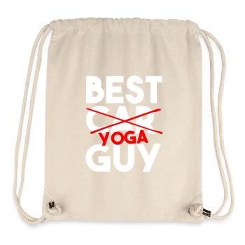 Bester Yoga-Typ lustiger männlicher Yogi-Workout-Shirt - Stanley/Stella recycelter Gym Bag - Naturweiß - Vorne