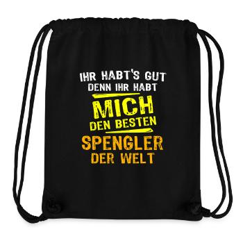 Don Spengler - Sac à cordon recyclé Stanley/Stella - noir - Devant