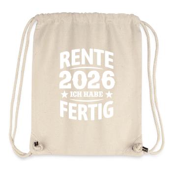Pension 2026 | I've finished - Pension Rentner - Stanley/Stella Recycled Gym Bag - natural - Front
