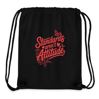 Frauentag Feminismus Standards Aren't Attitude - Stanley/Stella recycelter Gym Bag - Schwarz - Vorne