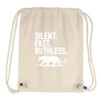 Silent. Fast. Ruthless. - Stanley/Stella Recycled Gym Bag - natural - Front