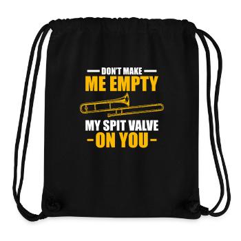 Spit Valve Trombone Trombone Player Trombonist - Stanley/Stella Recycled Gym Bag - black - Front
