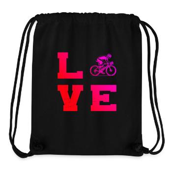 Klare Roadbike Botschaft - Stanley/Stella recycelter Gym Bag - Schwarz - Vorne
