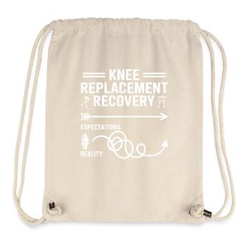 Knee Replacement Rehab Way: Expectations vs Reality - Stanley/Stella Recycled Gym Bag - natural - Front
