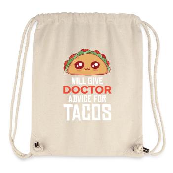Taco Doctor: Advice with Spice - Stanley/Stella Recycled Gym Bag - natural - Front
