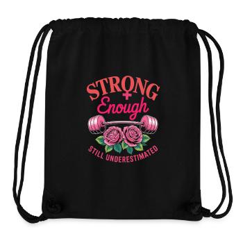 Journée de la femme Féminisme - Sac à cordon recyclé Stanley/Stella - noir - Devant