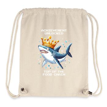 Achievement Unlocked | Shark apex predator - Stanley/Stella Recycled Gym Bag - natural - Front