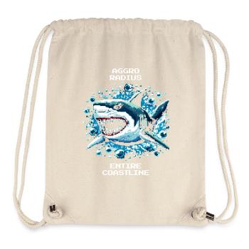 Aggro-Radius | Hai ganze Küstenlinie - Stanley/Stella recycelter Gym Bag - Naturweiß - Vorne