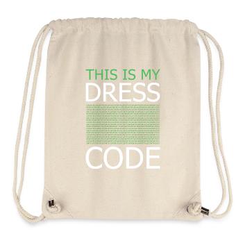 This is my Dress Code – Code Green - Stanley/Stella Recycled Gym Bag - natural - Front