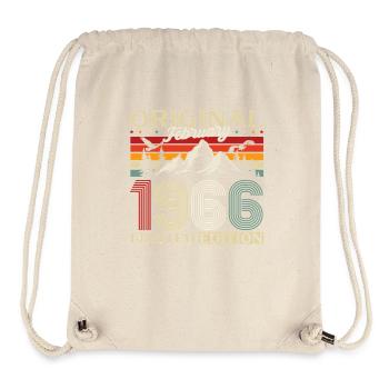 60e anniversaire février 1966 Millésime - Sac à cordon recyclé Stanley/Stella - blanc naturel - Devant