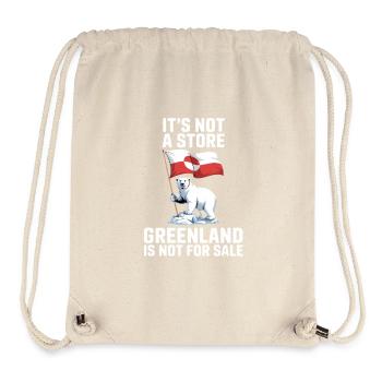 Greenland is not for sale - Stanley/Stella recycelter Gym Bag - Naturweiß - Vorne