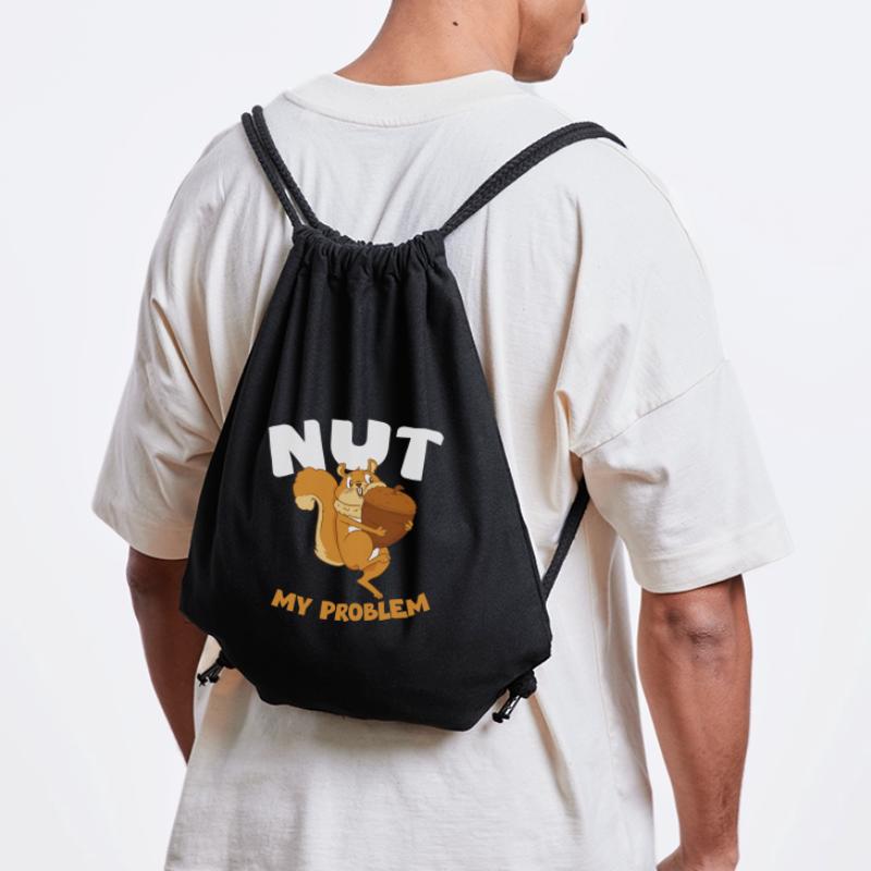 NUT MY PROBLEM Squirrel Stanley/Stella Recycled Gym Bag