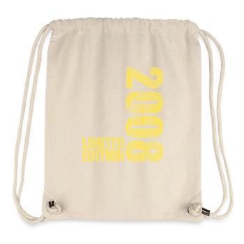 Édition limitée cadeau pour le 18e anniversaire 2008 - Sac à cordon recyclé Stanley/Stella - blanc naturel - Devant