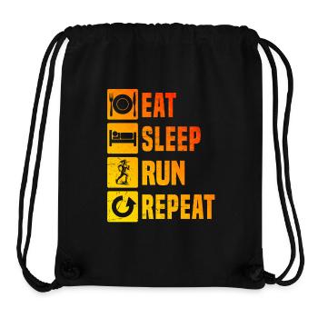 Funny race motif - Stanley/Stella Recycled Gym Bag - black - Front