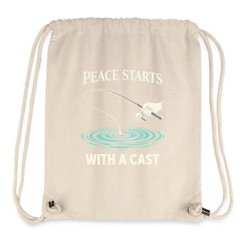 Stressabbau, Angeln, Psychische Gesundheit - Stanley/Stella recycelter Gym Bag - Naturweiß - Vorne