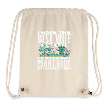 Best Wife She Scares Me Funnily - Stanley/Stella Recycled Gym Bag - natural - Front