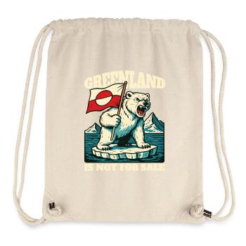 Greenland Is Not For Sale - Stanley/Stella recycelter Gym Bag - Naturweiß - Vorne