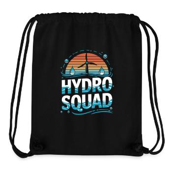 Hydro Squad Renewable Energy Hydropower - Stanley/Stella Recycled Gym Bag - black - Front
