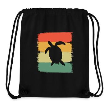 Schildkröte - Stanley/Stella recycelter Gym Bag - Schwarz - Vorne