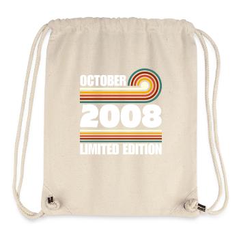 Édition limitée cadeau pour le 18e anniversaire 2008 - Sac à cordon recyclé Stanley/Stella - blanc naturel - Devant