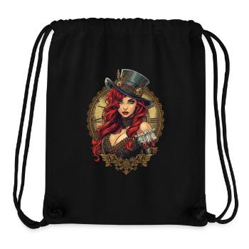 Steam Punk Schöne Frauen Steampunk - Stanley/Stella recycelter Gym Bag - Schwarz - Vorne