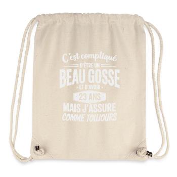 Humor handsome kid 23 years birthday - Stanley/Stella Recycled Gym Bag - natural - Front