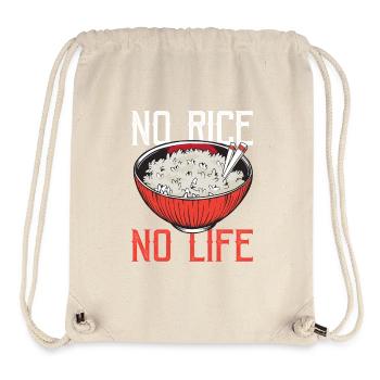 Reis Liebhaber Asiatische Küche Asien Reis - Stanley/Stella recycelter Gym Bag - Naturweiß - Vorne