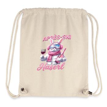 Après-Ski Haserl – Conception de lapins de fête - Sac à cordon recyclé Stanley/Stella - blanc naturel - Devant
