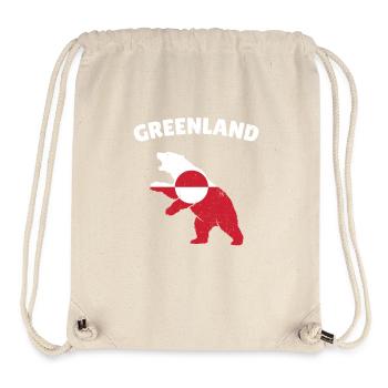 Ours arctique du Groenland - Sac à cordon recyclé Stanley/Stella - blanc naturel - Devant