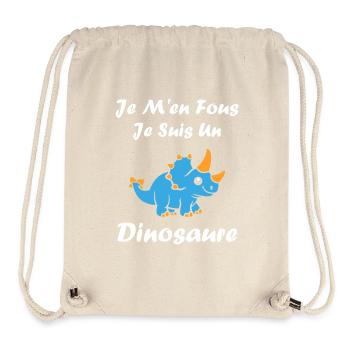 Blauer Dino: Lustige Phrasen - Stanley/Stella recycelter Gym Bag - Naturweiß - Vorne