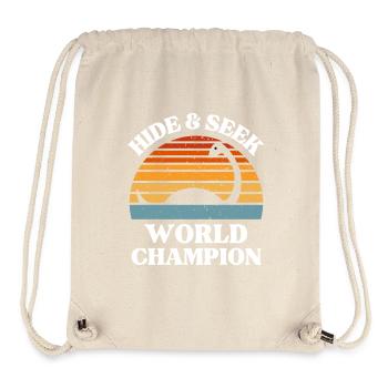 Versteckspiel-Weltmeister Nessie Retro Art - Stanley/Stella recycelter Gym Bag - Naturweiß - Vorne