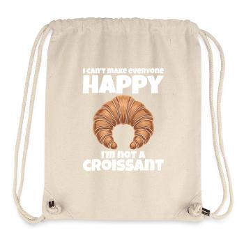 Tout le monde ne m’aime pas – je ne suis pas un croissant - Sac à cordon recyclé Stanley/Stella - blanc naturel - Devant