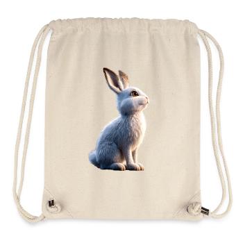 Mountain Rabbit Arctic Hare Albino Rabbit White Rabbit - Stanley/Stella Recycled Gym Bag - natural - Front