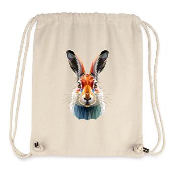 Mountain Rabbit Arctic Hare Albino Rabbit White Rabbit - Stanley/Stella Recycled Gym Bag - natural - Front