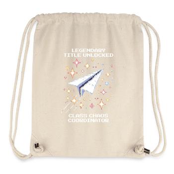 Legendärer Titel freigeschaltet | Klassenchaos - Stanley/Stella recycelter Gym Bag - Naturweiß - Vorne
