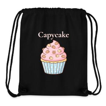 Capycake Cupcake mit Capybara Sprinkles - Stanley/Stella recycelter Gym Bag - Schwarz - Vorne