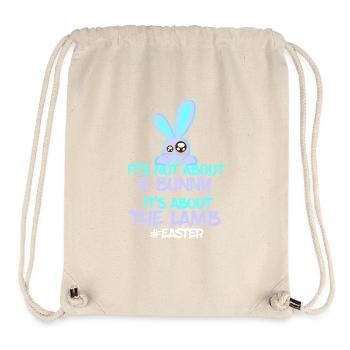 Oster Bunny vs Lamb Design - Sac à cordon recyclé Stanley/Stella - blanc naturel - Devant