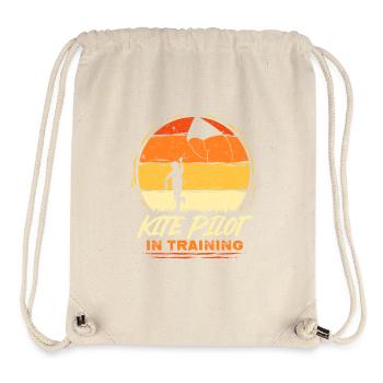 Drachen Drachensteigen Kite Pilot In Training - Stanley/Stella recycelter Gym Bag - Naturweiß - Vorne