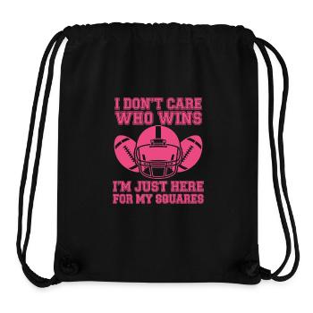 Squares Fußball-Humor-Tee - Stanley/Stella recycelter Gym Bag - Schwarz - Vorne