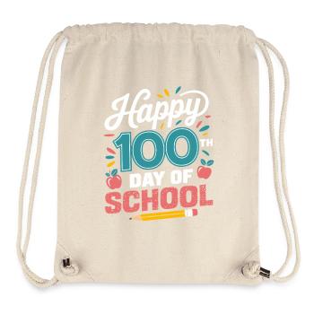 One Hundred Days of School Jubilation - Stanley/Stella Recycled Gym Bag - natural - Front