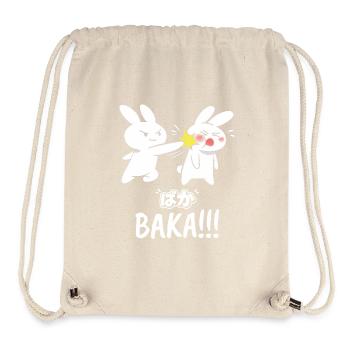 Baka Rabbit Slap Anime Funny Japanese Otaku - Stanley/Stella Recycled Gym Bag - natural - Front