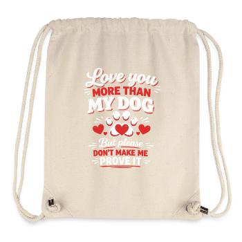 Drôle de propriétaire de chien Chiot animal d’amour Humour - Sac à cordon recyclé Stanley/Stella - blanc naturel - Devant