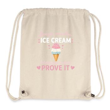 Lustiges Sahnedessert Süßer Sommerleckerei-Humor - Stanley/Stella recycelter Gym Bag - Naturweiß - Vorne