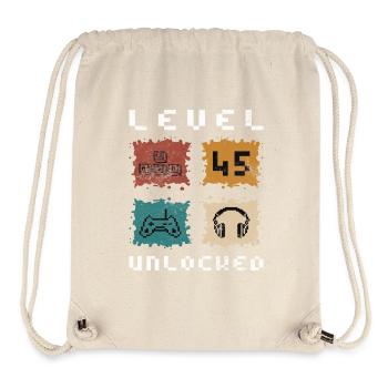 Level 45 freigeschaltet - Stanley/Stella recycelter Gym Bag - Naturweiß - Vorne